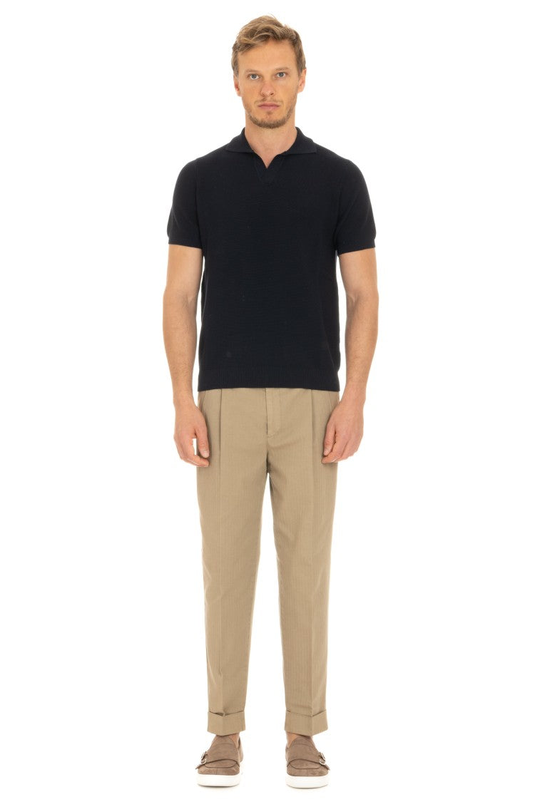 Drumohr Lintz Cotton Short Sleeve Polo