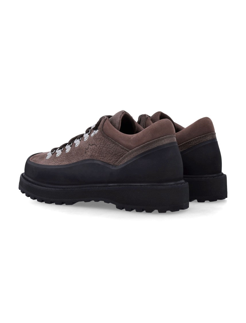 Diemme Cornaro Low-Top Waxy-Suede Platform Boots