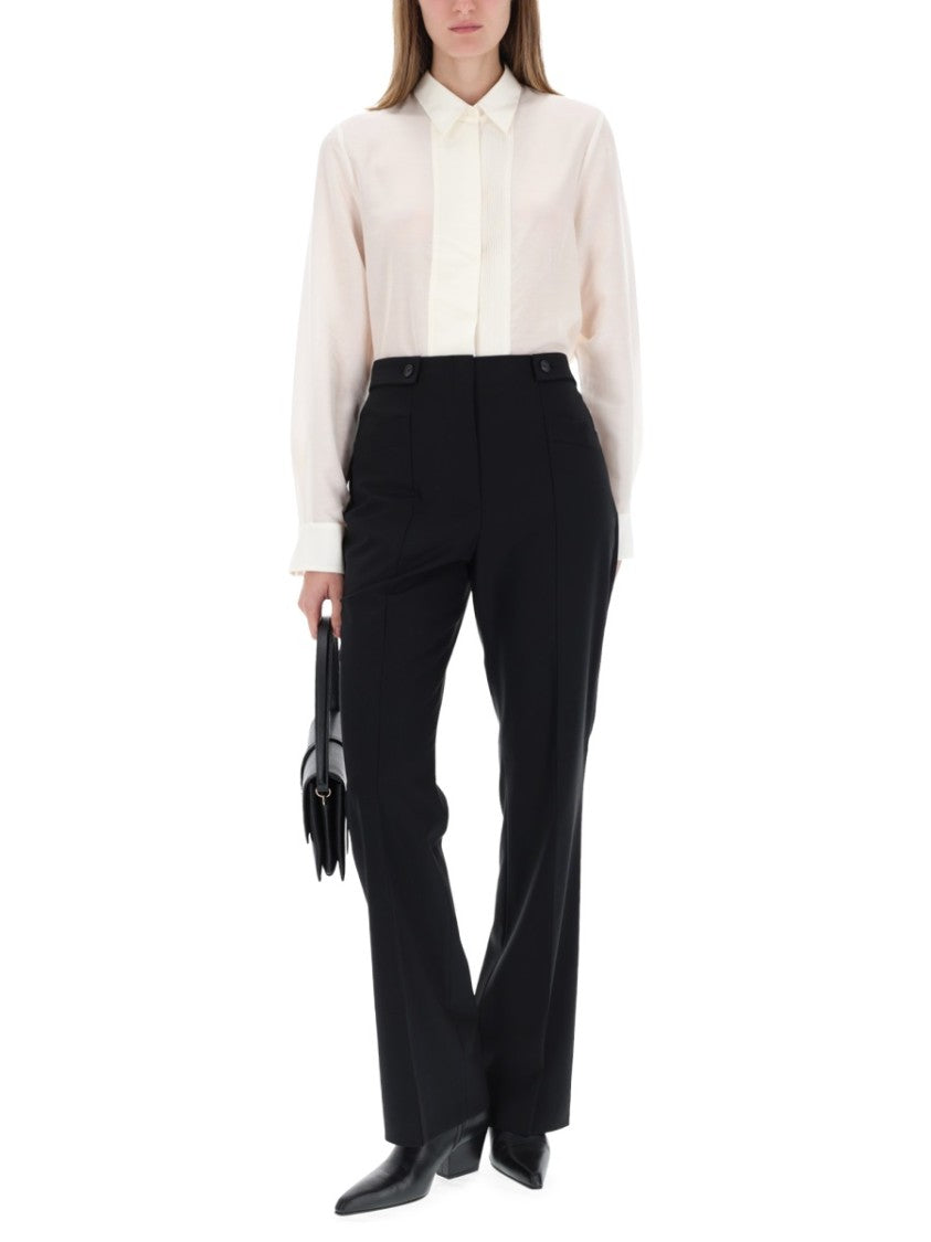 Boss Ribbed Pleats Classic Collar Shirt
