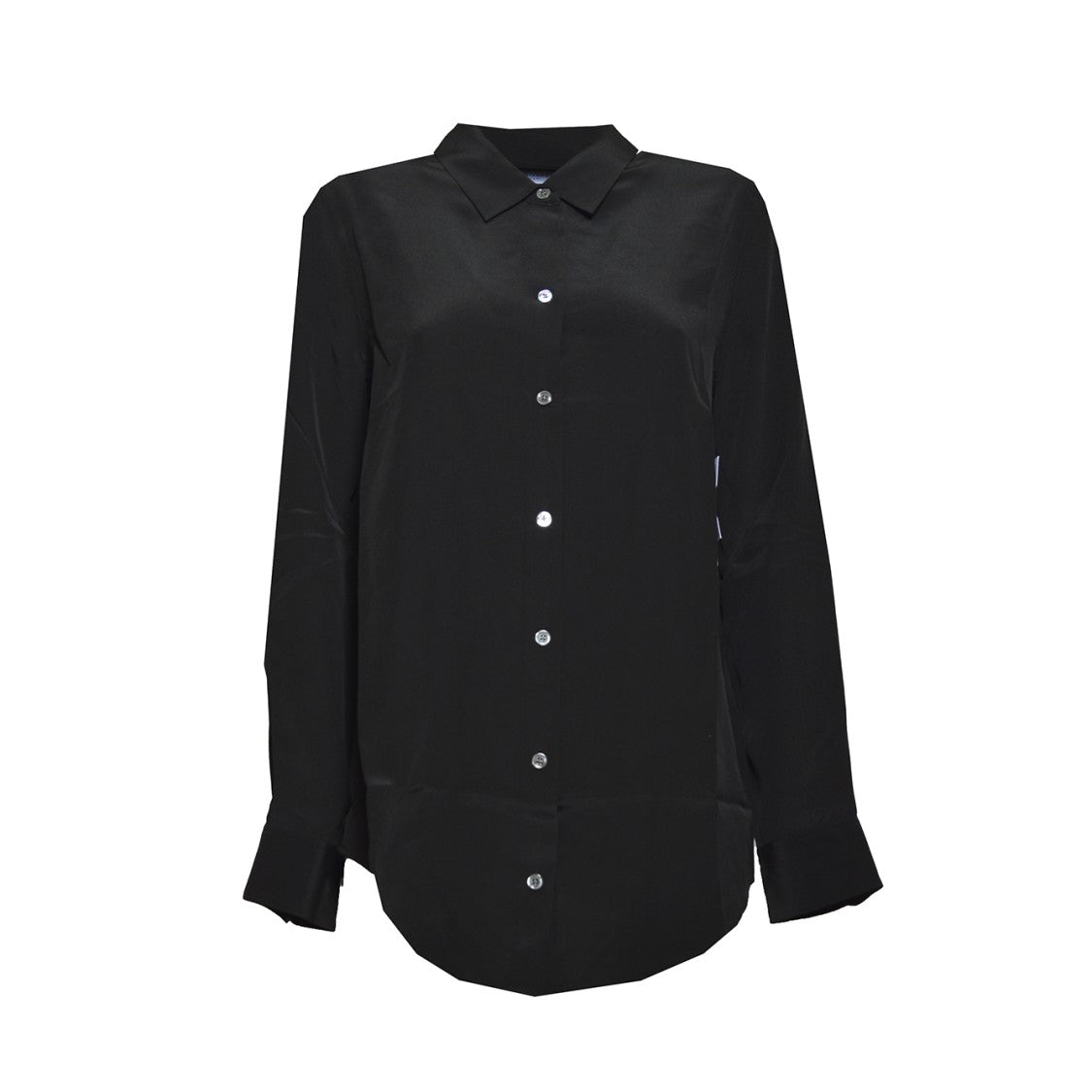 Equipment Essential Black Silk Shirt