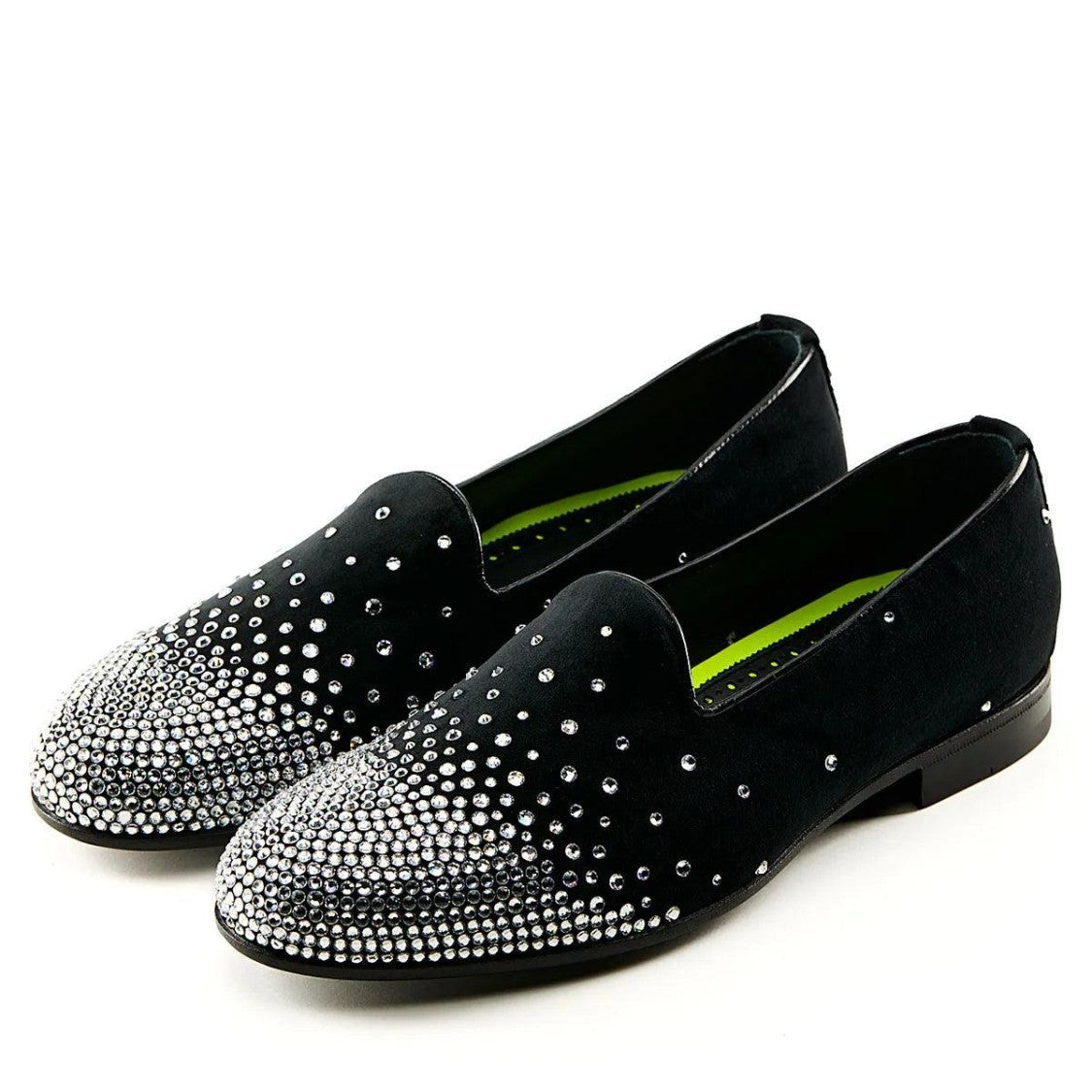 Mimanera Frontman Velvet Noir Swarovski Sneakers