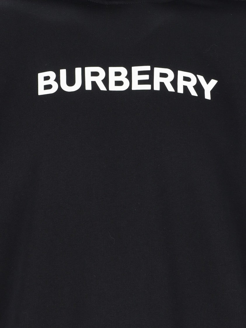 Burberry Logo Hoodie – Black