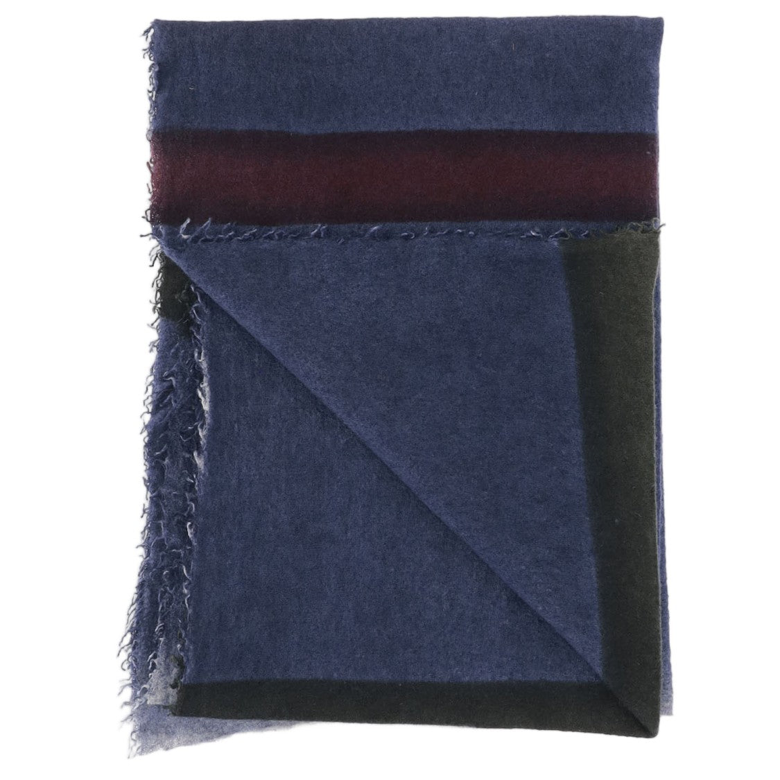 Faliero Sarti Cashmere-Silk Scarf With Eros Pattern And Fringed Edges