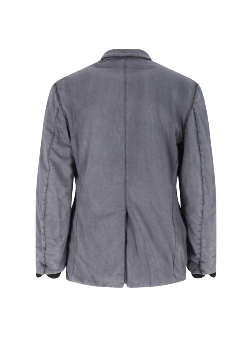 Magliano Distressed Single-Breasted Jacket – Grey