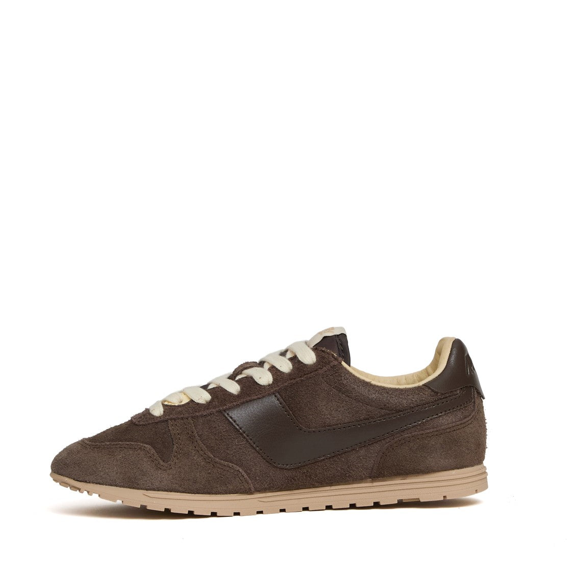 Autry Windspin Low Sneakers In Suede/Ebony Leather