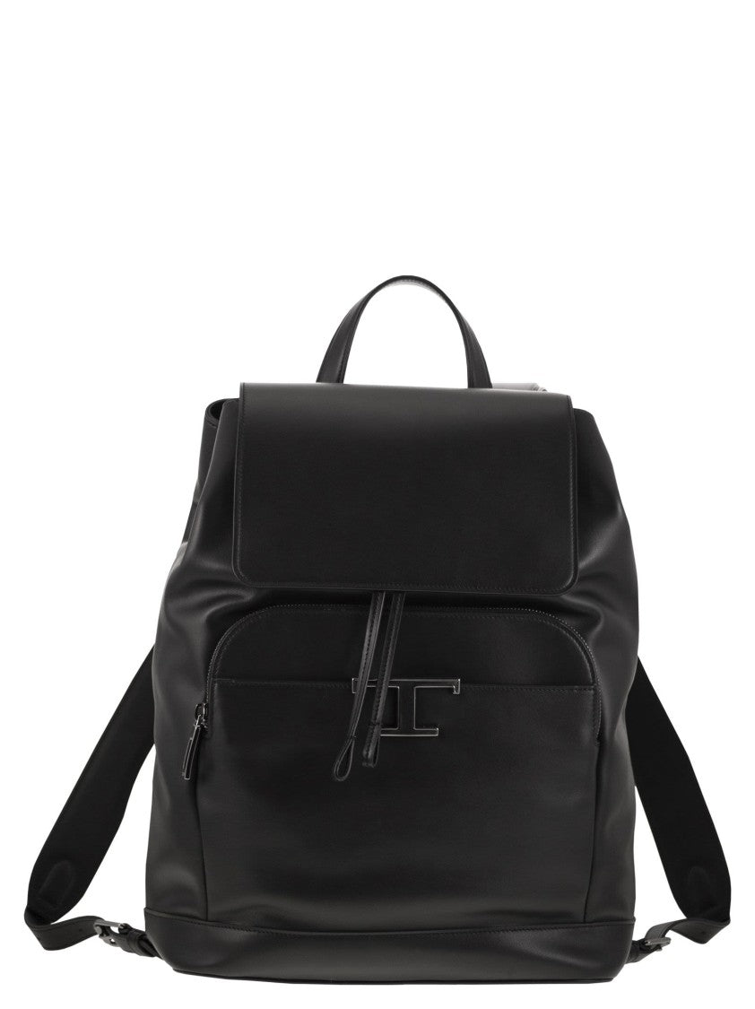 Tod's T Timeless Medium Leather Backpack