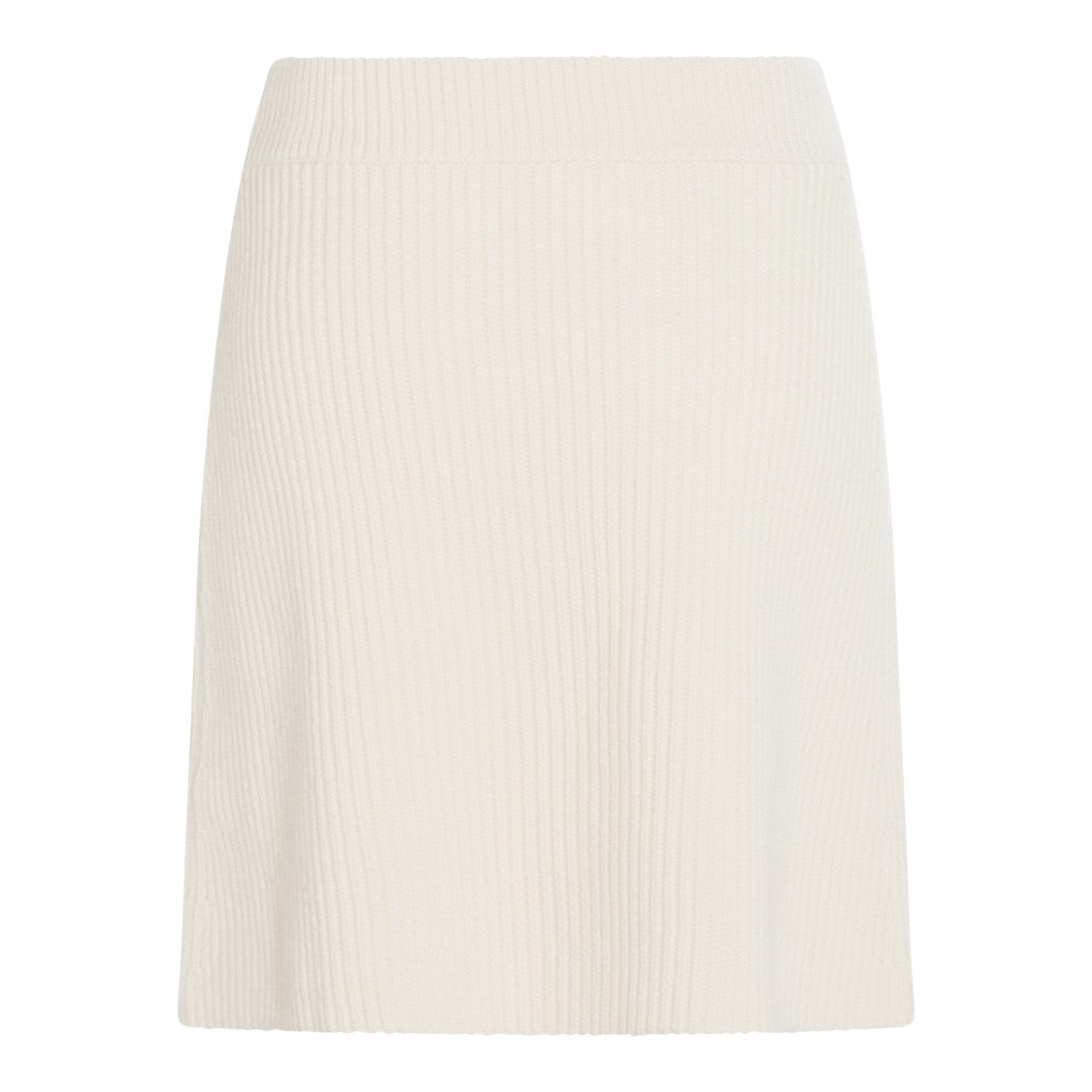 Jil Sander White Wool Skirt