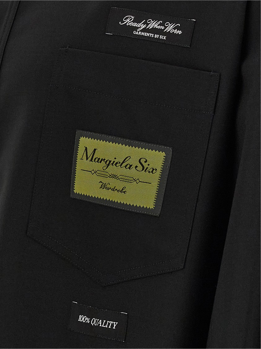 Mm6 By Maison Margiela Jacquard Label Shirt