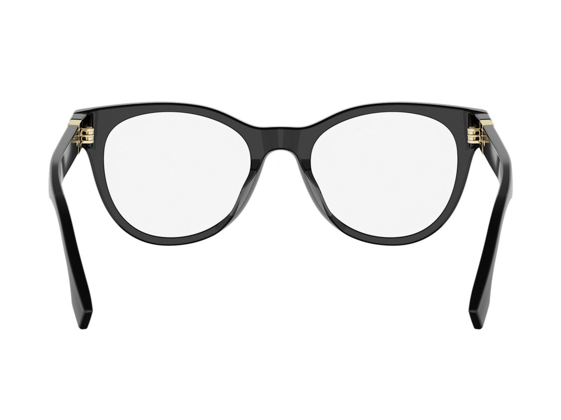 Fendi Fe50157i Black Rounded Eyeglasses