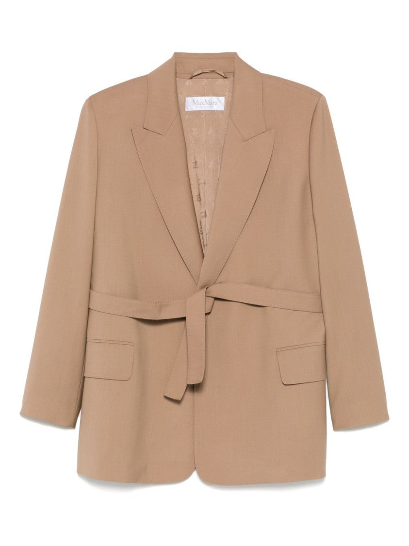 Max Mara Belted Woollen Cloth Blazer
