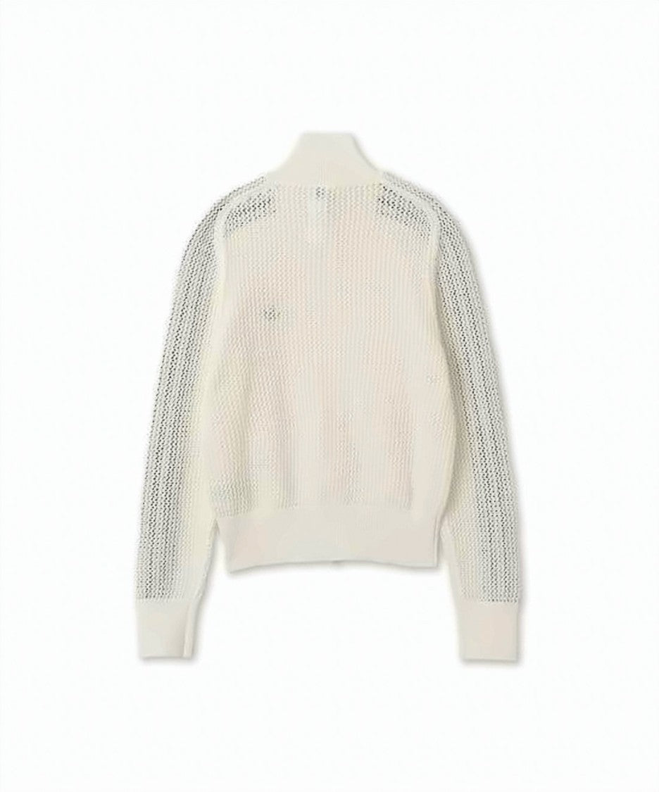 Adidas Textured Knit Jacket With Zip-Up Front