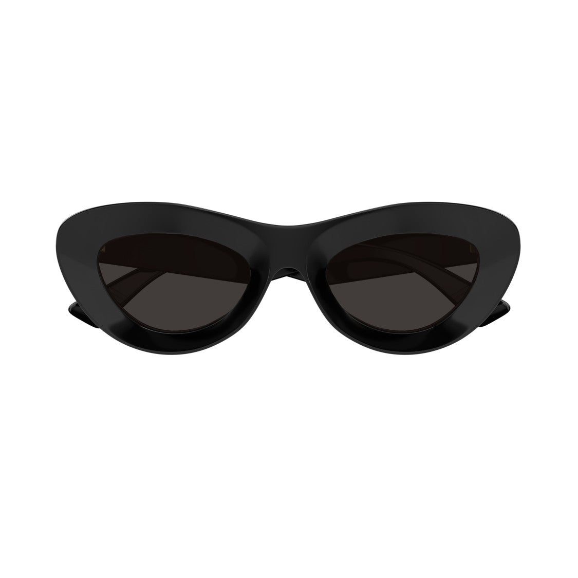 Bottega Veneta Bv1325s Glossy Black Cat-Eye Sunglasses