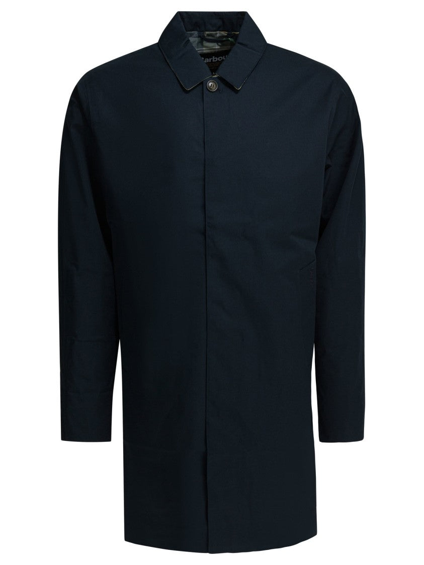 Barbour Waterproof Minimalist Jacket With Concealed Button Placket
