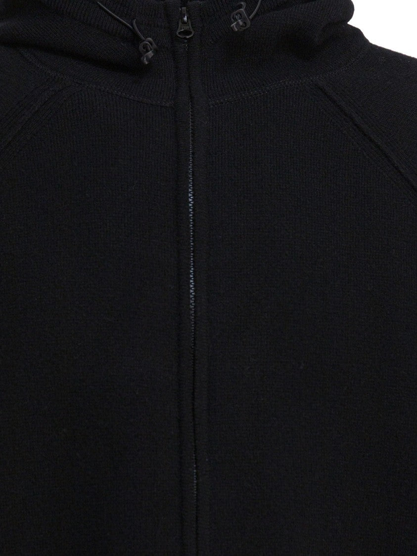 C.P. Company Full-Zip Lambswool Cardigan With Adjustable Hood