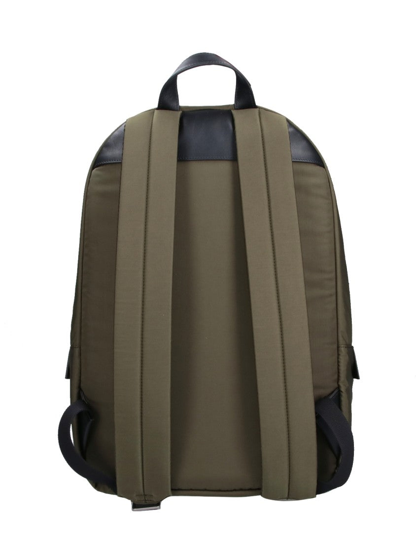Jil Sander Green Urban Double Zip Fabric Backpack