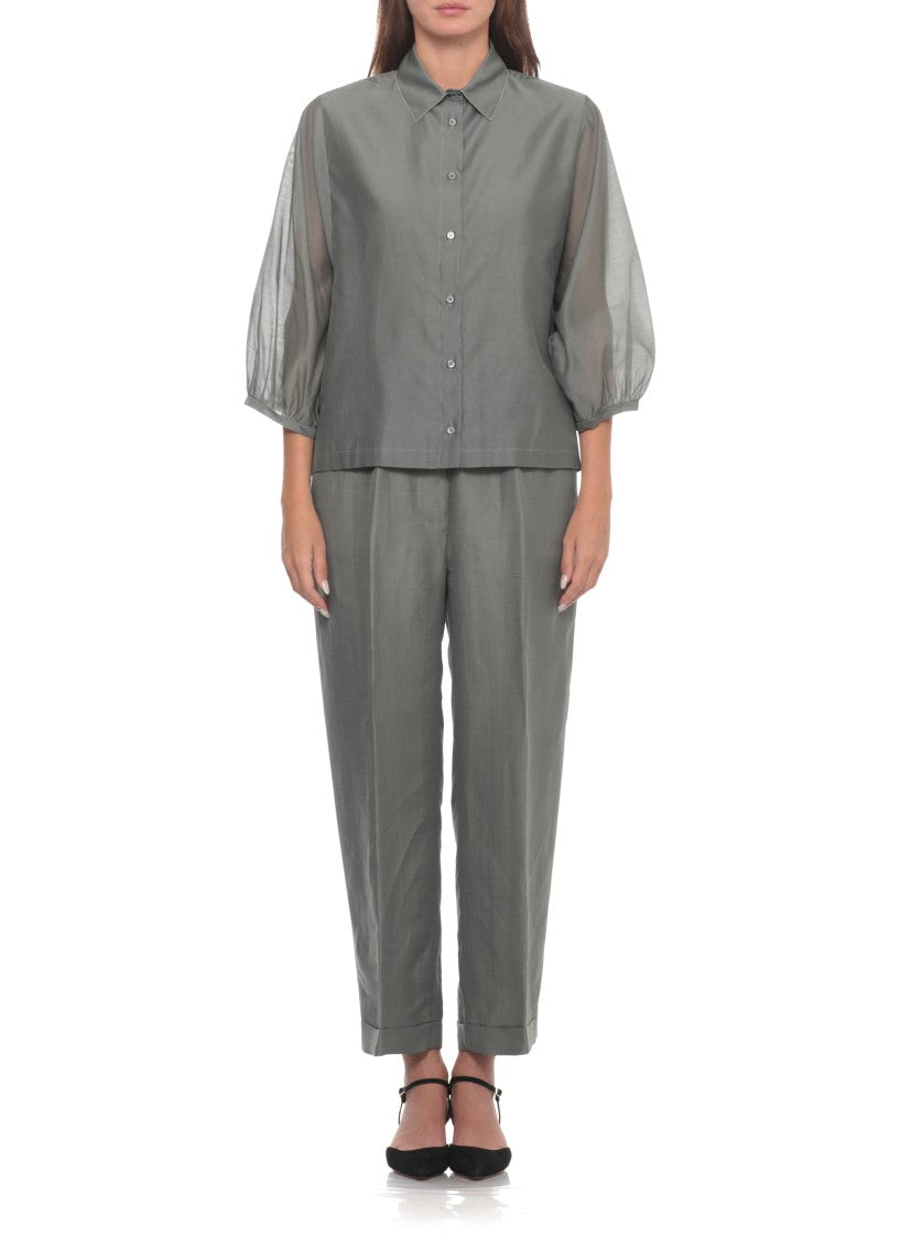Peserico Green Bright Light Point Shirt