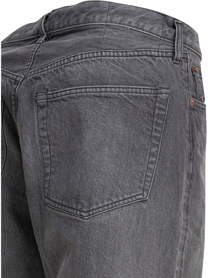 Kaptain Sunshine Washed Grey Denim Jeans