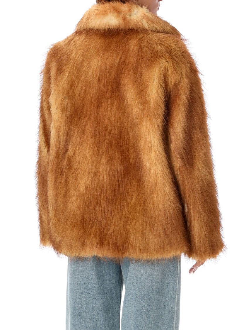 Stand Studio Plush Faux Fur Janice Jacket