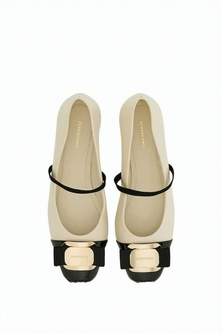 Salvatore Ferragamo Refined Nappa Leather Flats