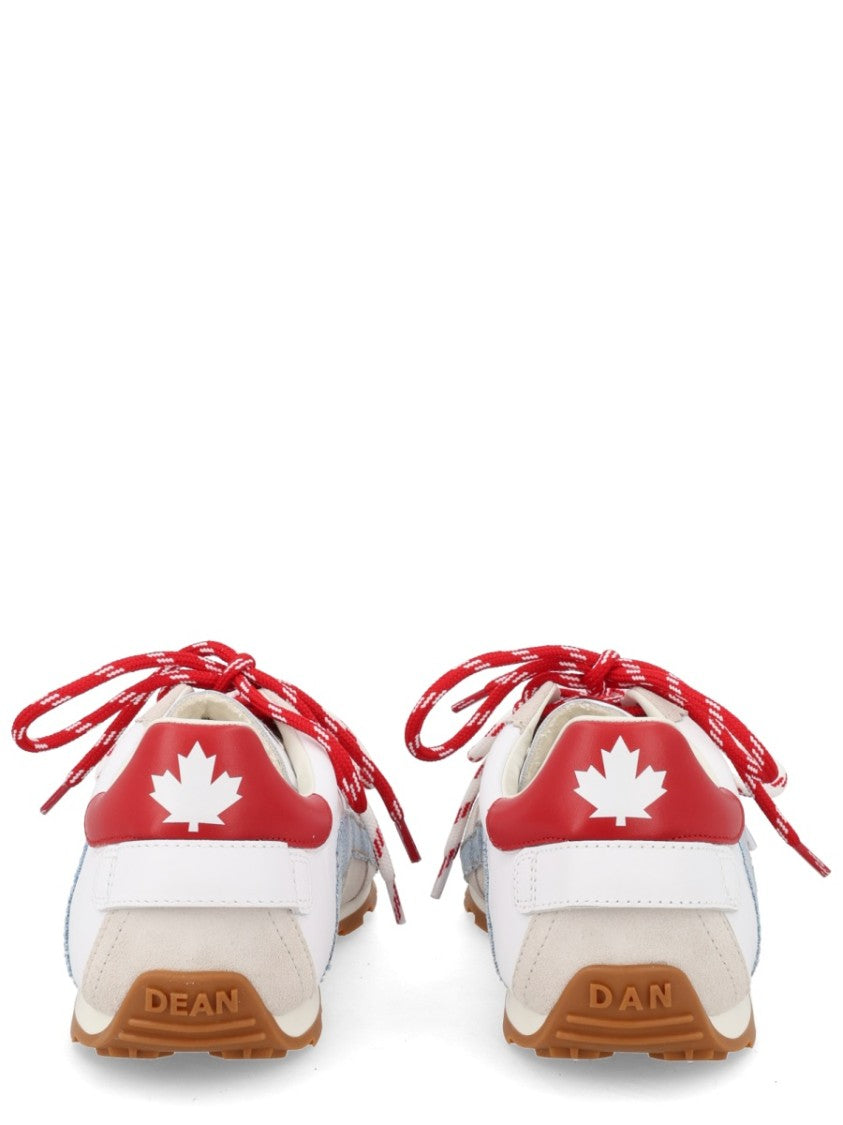Dsquared2 Beige Dc-642 Maple Leaf Sneakers