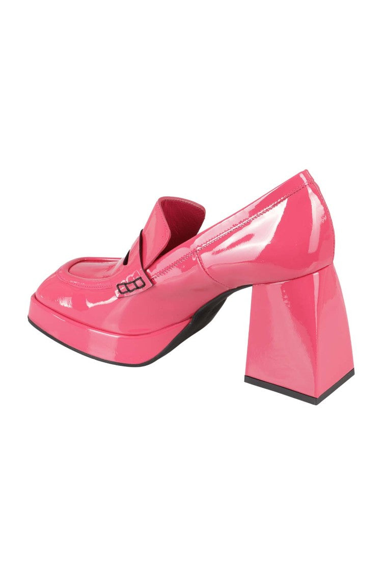 Giampaolo Viozzi Glossy Pink Leather Pumps