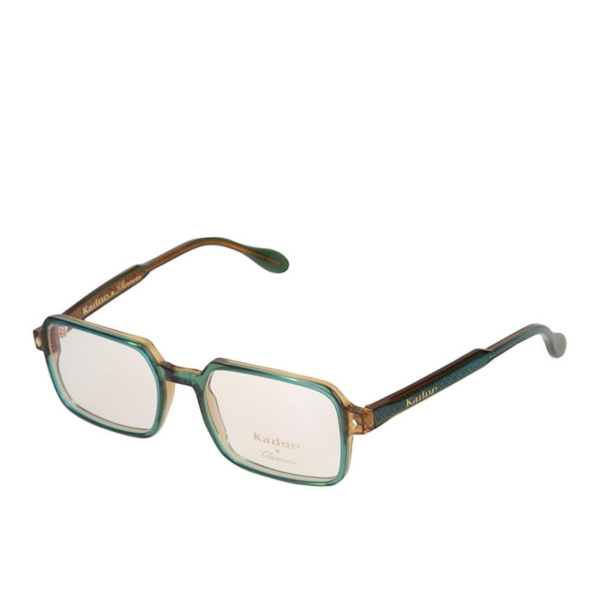 Kador Kolette/N Translucent Green Gradient Eyeglasses With Gold Accents
