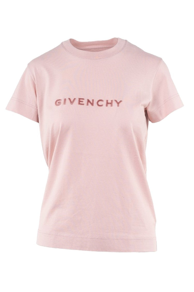 Givenchy Pink Cotton Printed T-Shirt