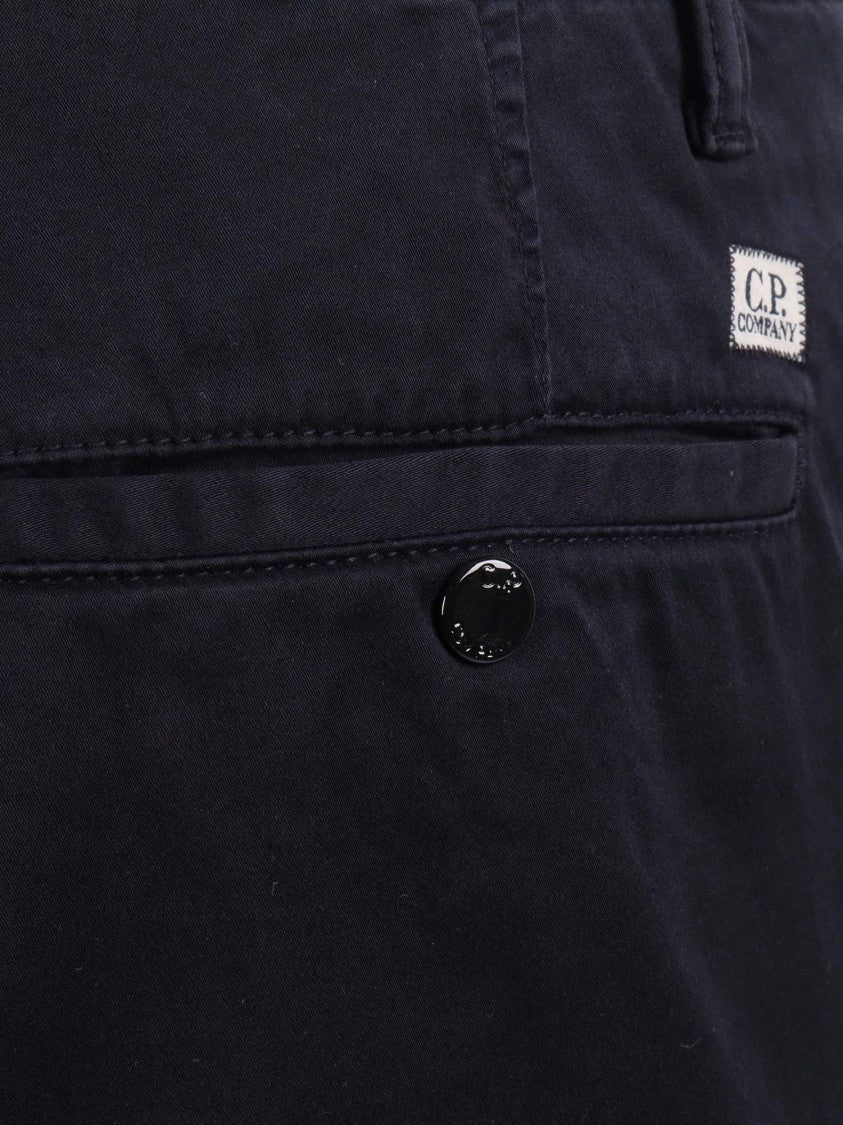 C.P. Company Blue Structured Multiple Pocket Cargo Shorts
