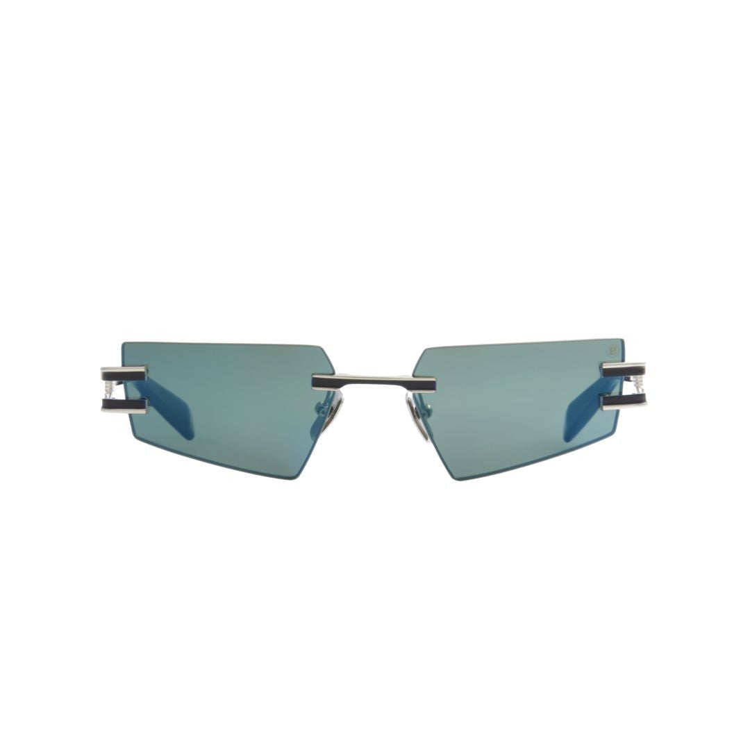 Balmain Fixe Rimless Geometric Titanium Sunglasses