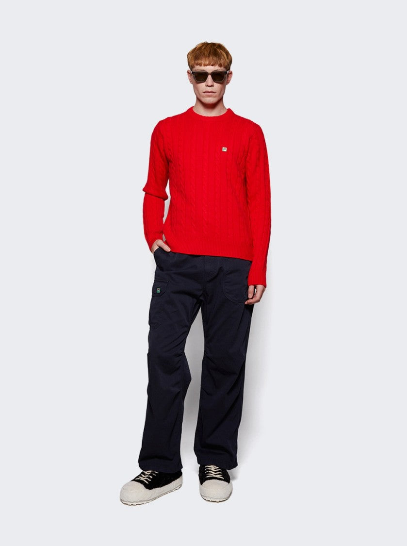 Fila+ F+ Cable Knit Crewneck Sweater