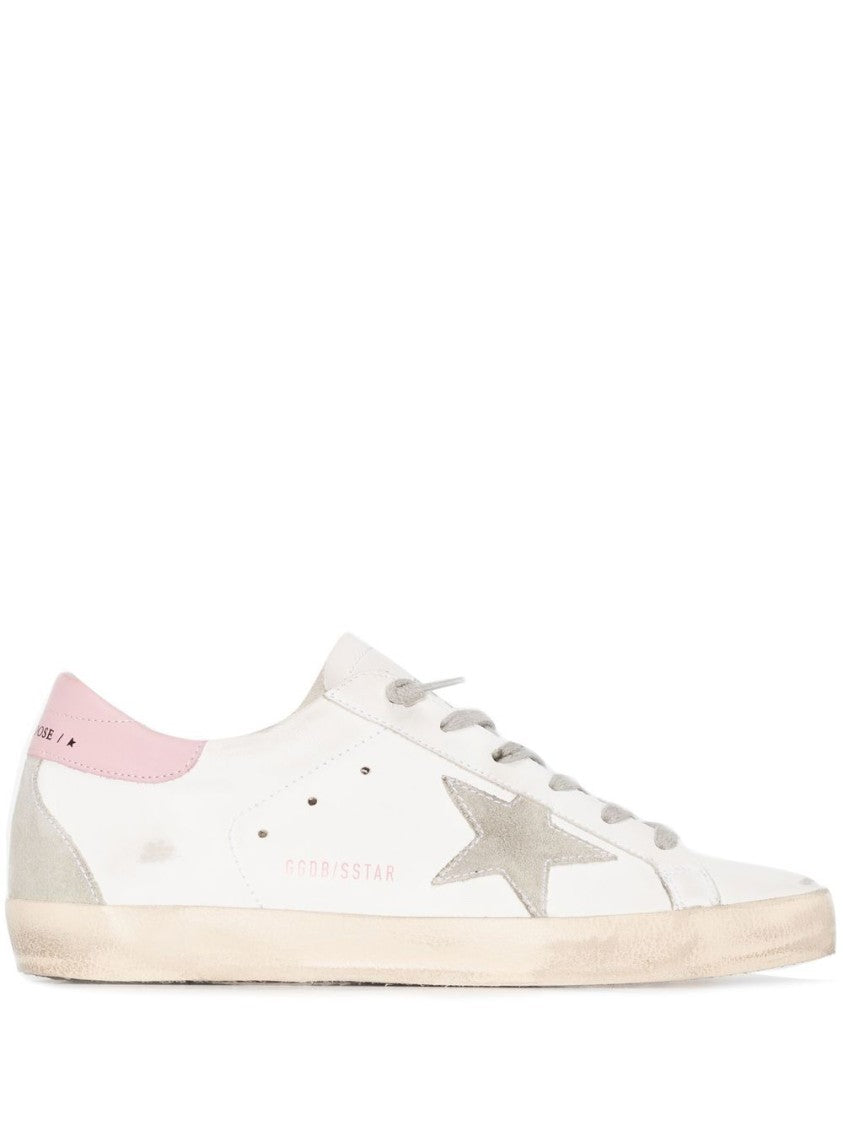 Golden Goose Super-Star Distressed Leather Sneakers