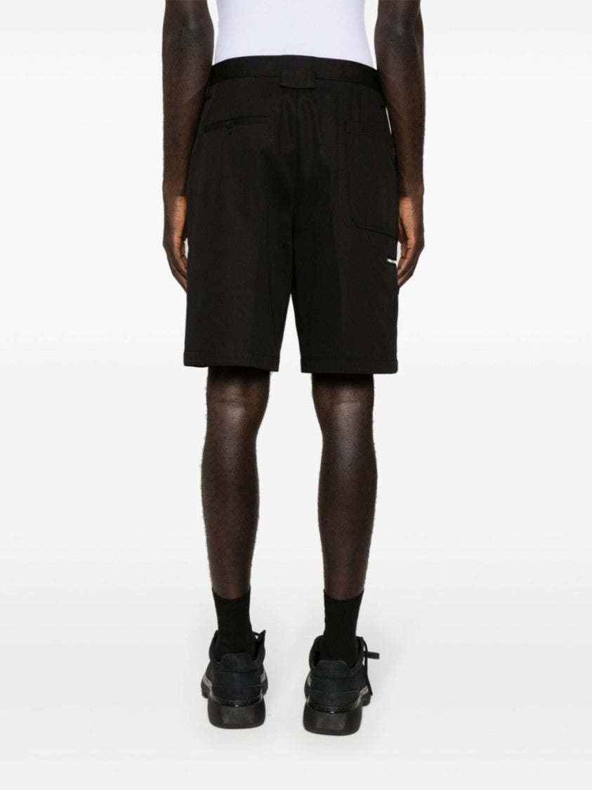 Lanvin Cotton Twill Black Shorts