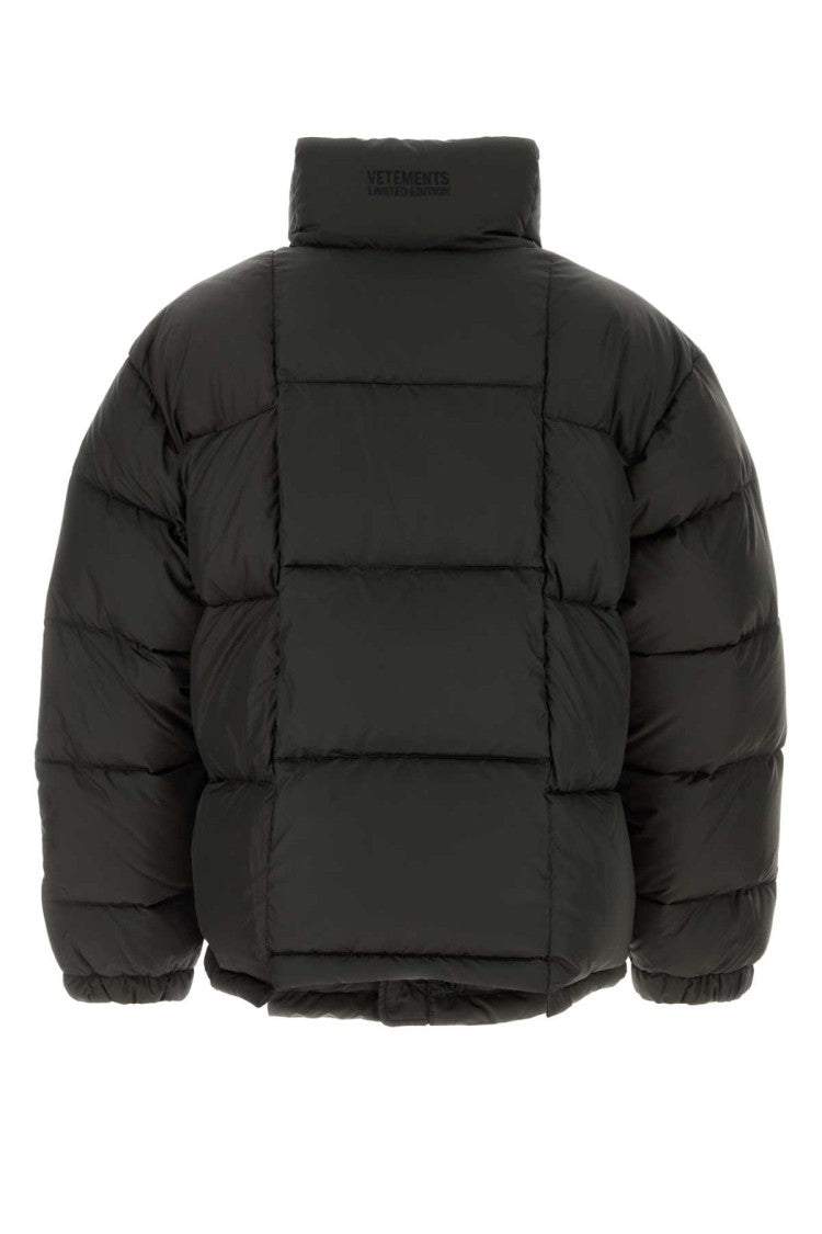 Vetements Dark Brown Polyester Down Jacket