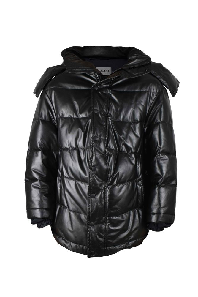 Balenciaga Quilted Down Jacket With Removable Hood