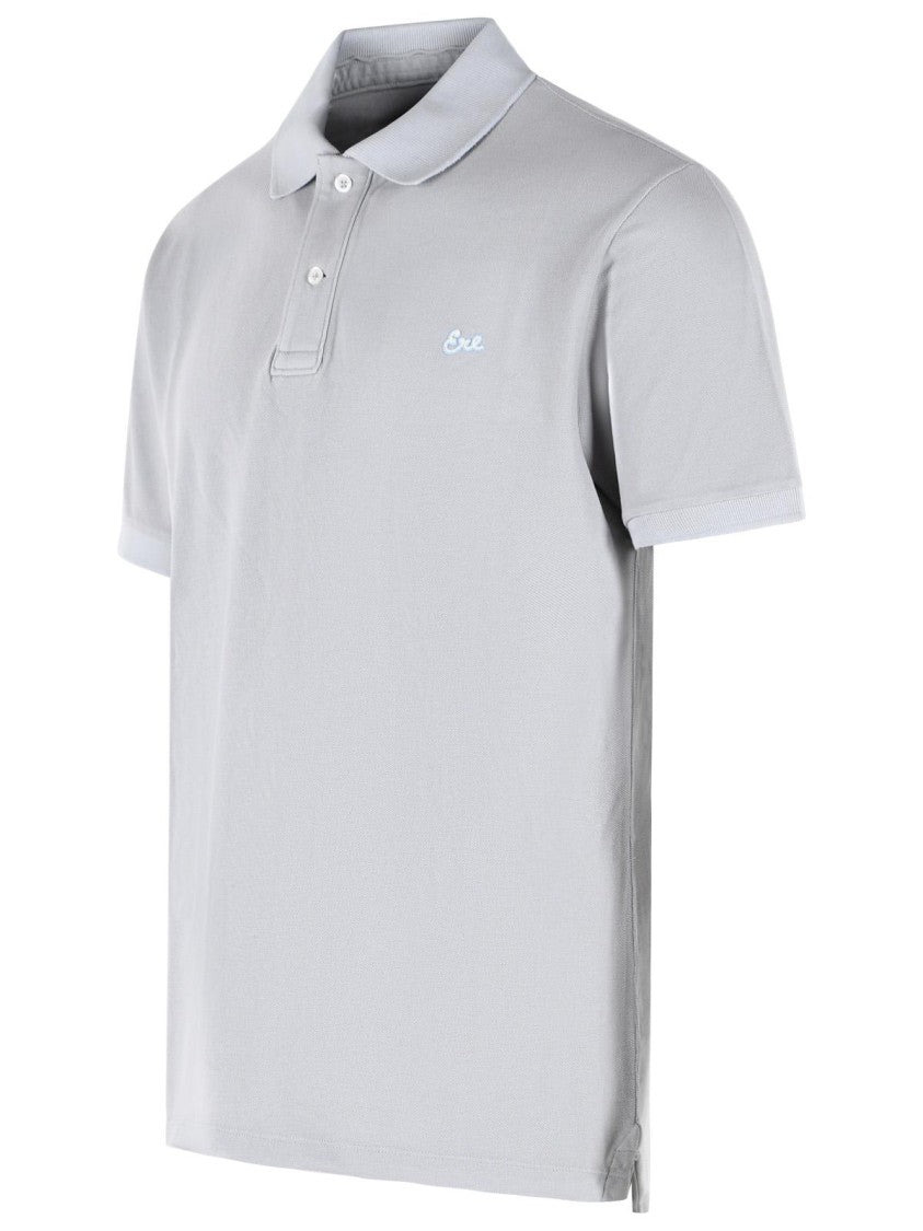 Erl Grey Cotton Polo Shirt