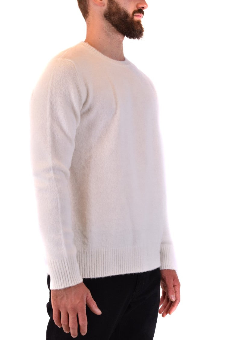 Dondup Soft White Wool Sweatshirt