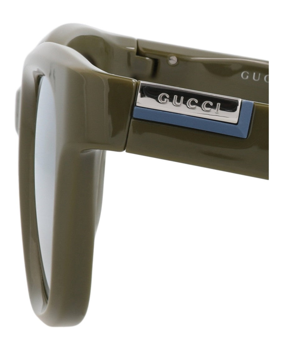 Gucci Square-Frame Injection Sunglasses