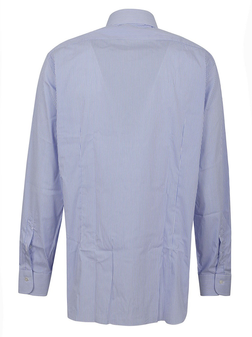 Buonamassa Cotton Striped Shirt With Classic Fit And Versatile Style