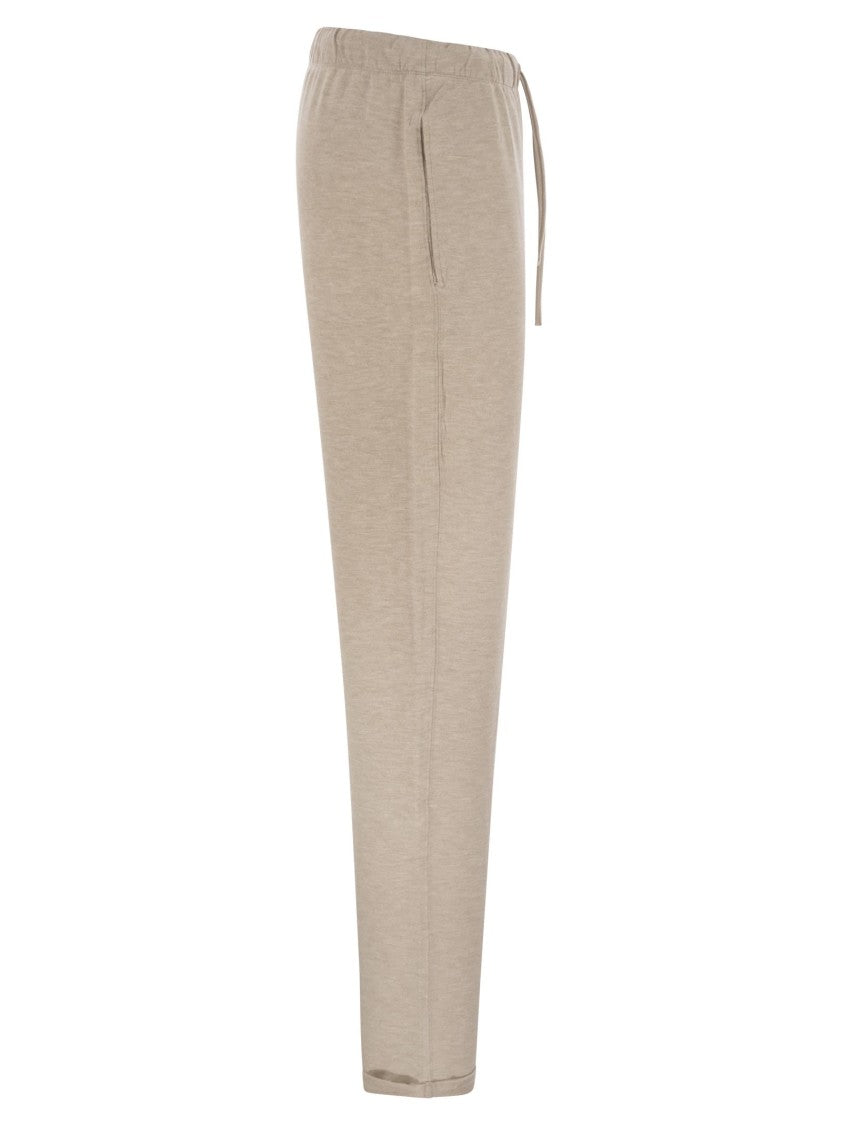 Majestic Trousers With Drawstring Waist