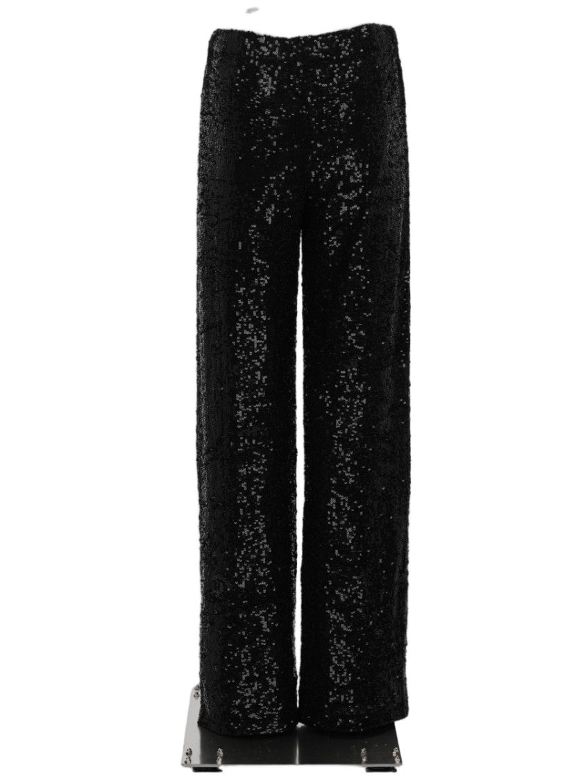 P.A.R.O.S.H. High-Waist Sequined Trousers With Straight-Leg Silhouette