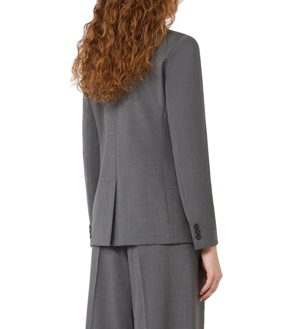 Max Mara Double-Breasted Tailored Jacket With Wide Lapels