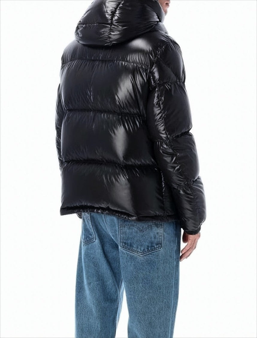 Moncler Quilted Down Jacket With High Collar