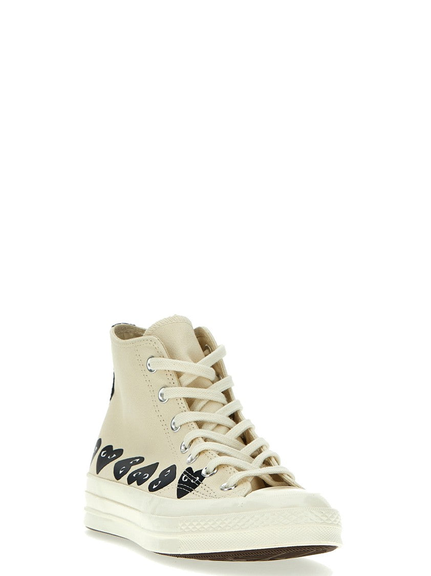 Comme Des Garçons High-Top Canvas Sneakers