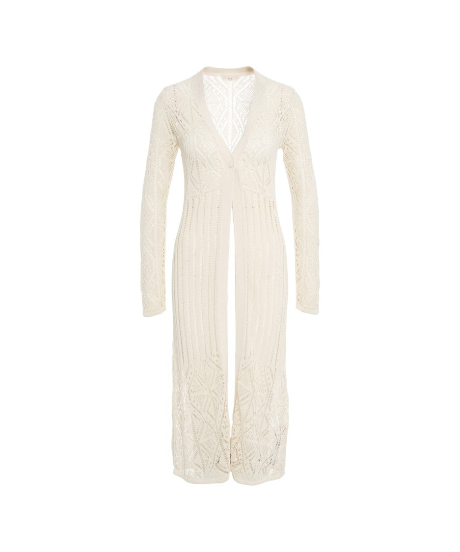 Liu Jo Long Lace Crochet Cardigan