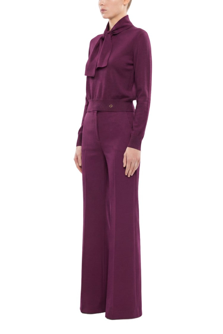 Saiid Kobeisy Wool Bow Blouse