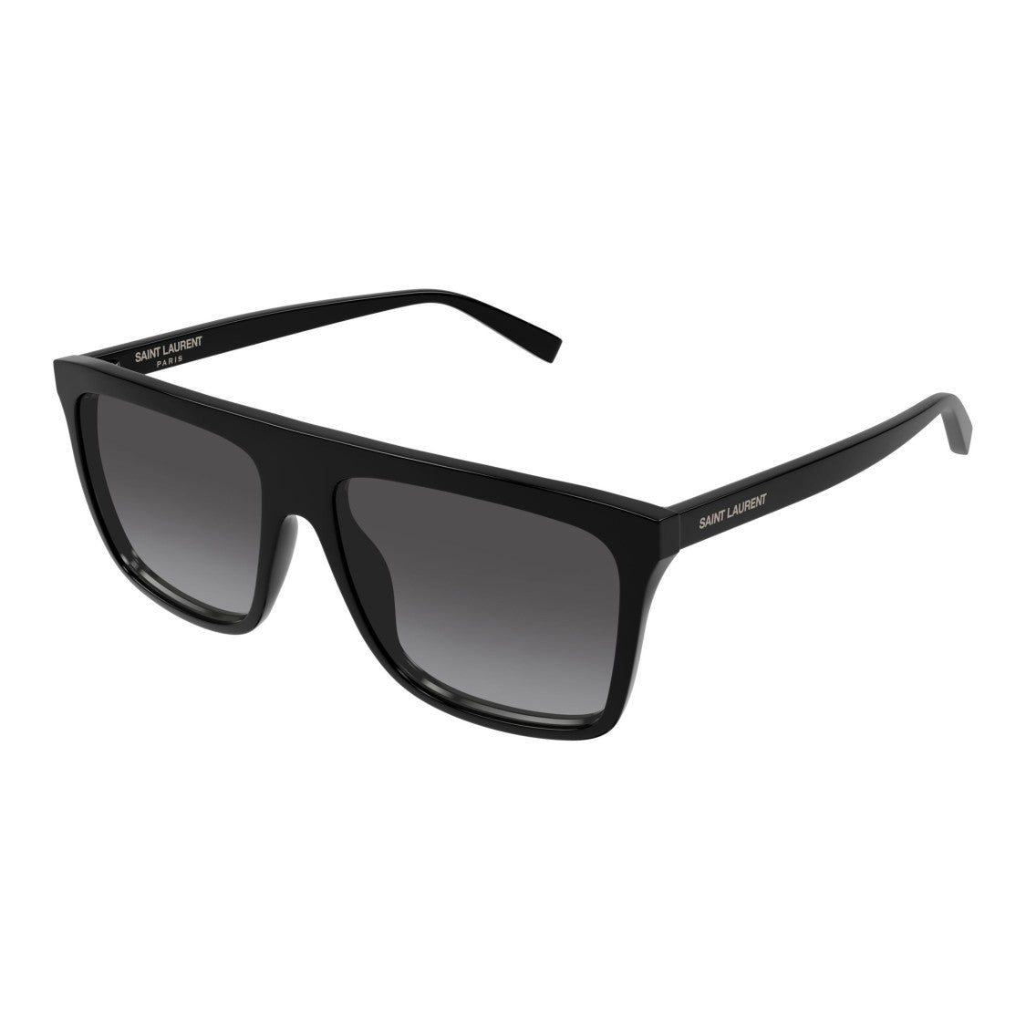 Saint Laurent Bold Rectangular Frame Sunglasses In Recycled Acetate
