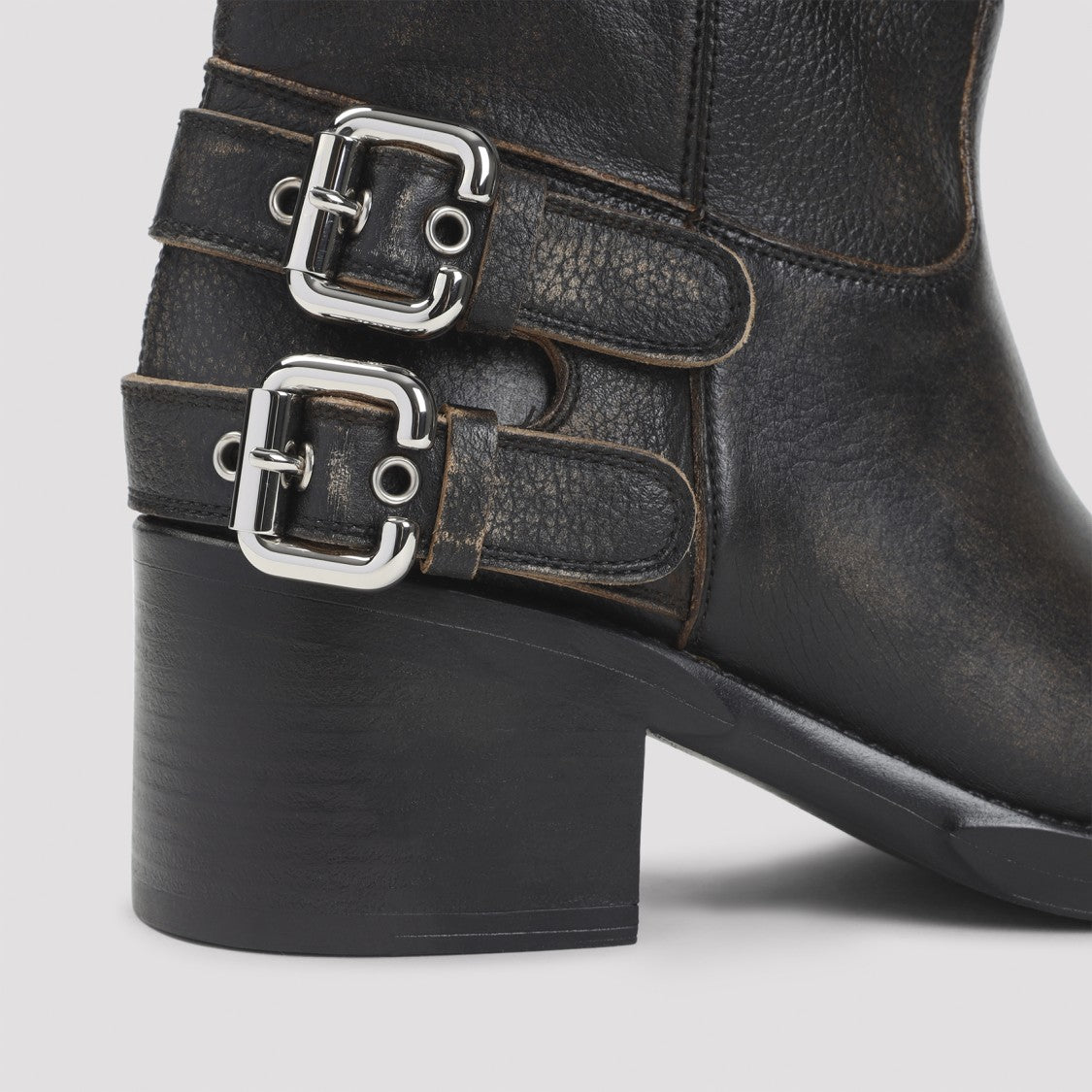 Chloé Black Leather Dakota Boots
