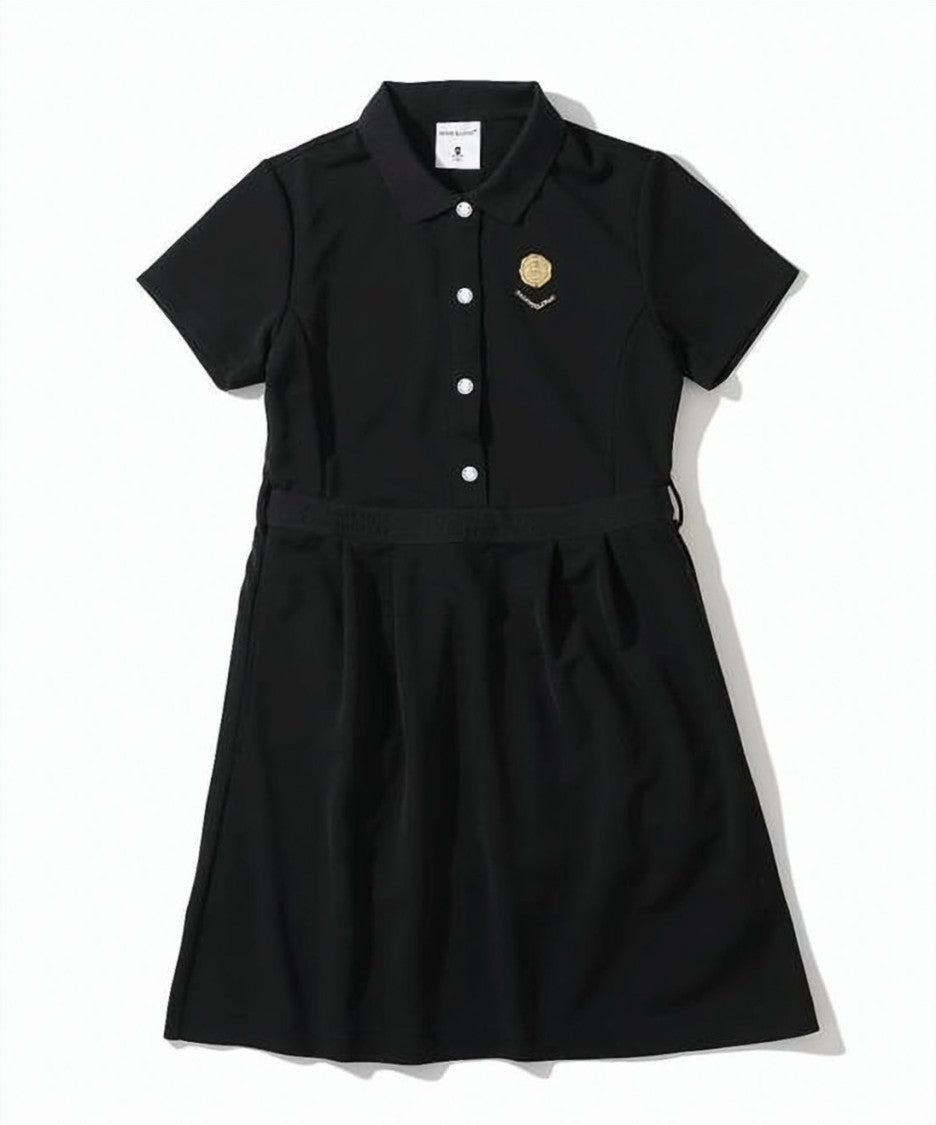 Mark&Lona Polo-Style Dress With Fitted Waist And Flared Skirt