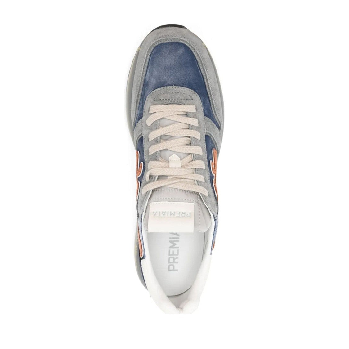 Premiata Multicolor Mick Leather Suede Panels Sneakers