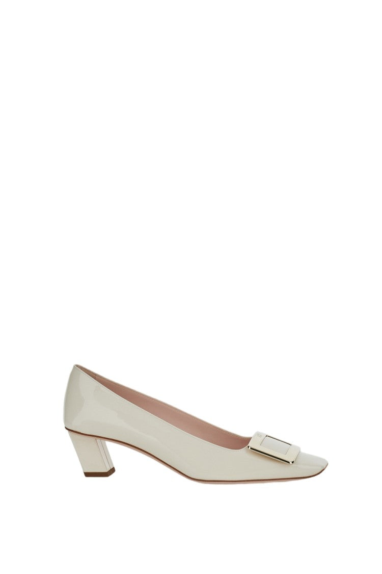 Roger Vivier Pointed Toe Pumps With Rectangular Buckle Detail